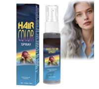 30ml Temporary Hair Colour Spray,Hair Dye Spray,Colour Hairspray for Temporary Hair Dye,Washable One Time Hair S/pray,Instant Styling H/air S/pray C/olour,Coloured Hairspray for Party Cosplay(Grey)