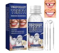 30ML Temporary Tooth Filling,Moldable False Teeth for Fixing,Temporary Tooth Repair Kits,Filling Missing Broken Tooth,False Teeth Replacement Tooth Filling Repair Kits,Missing Teeth Replacement Kit