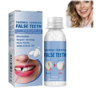 30ml Temporary Tooth Filling Repair Kit,Moldable False Teeth,Dental Repair Temporary Tooth,Tooth Filling Repair Kit,Tooth Beads for False Tooth Replacement,Moldable Beads for Missing or Broken Tooth