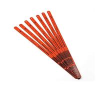 30mm 24 TPI Bi-Metal Hand Hacksaw Blade, Orange, Set of 10 Pieces Shatter Proof Replacement Blades