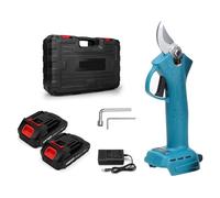 30mm 4 Gear Brushless Cordless Electric Pruner Shears Efficient Fruit Tree Bonsai Pruning Branches Cutter for 18V Battery Accurate Measurement(Full Set B)