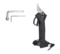 30mm 4 Gear Brushless Cordless Electric Pruner Shears Efficient Fruit Tree Bonsai Pruning Branches Cutter for 18V Battery Accurate Measurement(No Battery Black)