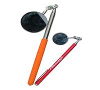 30mm + 50mm Round Circular Inspection Telescopic Extendable Mirrors 2pc Kit