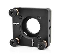 30mm Cage-Type Lens Mount, Cage-Type Optical Lens Holder, Universal Coaxial Lens Holder, ±3mm Linear Movement, Can Mount 1-inch/25mm Optics Lens, for Optical Experiments(Smooth Holes)