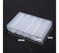 30mm Clear Round Coin Storage Boxes Holder Set - 100pcs Plastic Collectibles Cases for Numismatic Coins, Proof & Uncirculated, Travel & Display Use