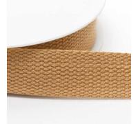 30mm Cotton Webbing 1.5mm 920D, 019 Natural Beige, 4 Metres
