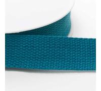 30mm Cotton Webbing 1.5mm 920D, 050 Teal, 1 Metre
