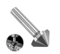 30mm Countersink Drill Bit HSS 6542 90° Chamfer Cutter 3-Flute High-Speed Steel Positioning Drill Bit Compatible with Bosch DeWalt Makita Wood Metal Steel Stainless Steel Machine Tools