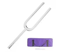 30mm Crystal Clear Tuning Fork, For DNA Healing, Chakra, Keep Body, Sound Therapy, Mind And Spirit In Perfect Harmony, With Free Crystal Striker & Suitcase(F Note,440hz)