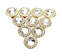 30Mm Crystal Drawer Knobs, Gold/Silver Optional, Gold
