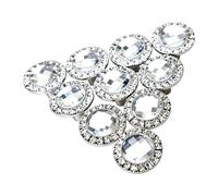 30Mm Crystal Drawer Knobs, Gold/Silver Optional, Silver