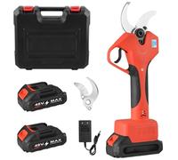 30MM Electric Pruning Shears, Cordless Electric Scissors with 2Pcs 21V Rechargeable Batteries, Cutting Diameter Portable Secateurs with LCD Display for Garden Orchards to Pruning Branches