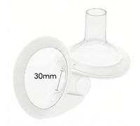 30mm Flange Inserts for Medela Breast Pump, 2pcs Medela Nipple Shields Compatible with Pump in Style, Symphony, Hand Pumpt Parts for Breastfeeding