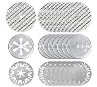 30mm Galvanized Steel Heat Shield Clips, 24 PCS Car Exhaust Heat Shield Repair Kit, 52mm Stainless Repair Sheets Heat Shield Fixing Clip Replacement for Various Autos (3 Style)