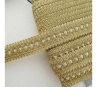 30mm Gimp Braid Upholstery Trim Edging Costume 9 Colours Buy 1 2 or 4m+ 601D, 213042 Light Gold, 1 Metre