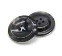 30mm Glaze Resin Beige Horn Brown Buttons for Sewing Women Cardigan Suit Coat Sweater Handmade Decorative Accessories