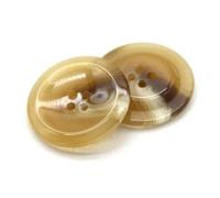 30mm Glaze Resin Beige Horn Brown Buttons for Sewing Women Cardigan Suit Coat Sweater Handmade Decorative Accessories