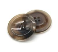 30mm Glaze Resin Beige Horn Brown Buttons for Sewing Women Cardigan Suit Coat Sweater Handmade Decorative Accessories