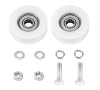 30mm Greenhouse Door Wheels, Sliding Greenhouse Door Roller Replacement Wheel Kit for Door Casters Garden Glass Home Hotel Shower Door Include 2 Wheels 2 M6*22 Screws 4 6mm Spacers