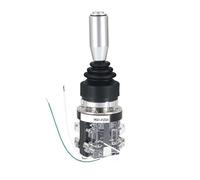 30mm Industrial Monolever Joystick Switch 4Way Self Locking Momentary Reset Cross Switch with Button HKA1-41Z04A(2Way Momentary)