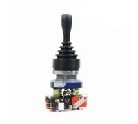 30mm Joystick Switch Maintained Momentary 4 Position Self Latching Spring Return Cross Wobble Stick Switch HKA1-41QY/HKA1-41QZ 1pcs(HKA1-41QZ Momentary)