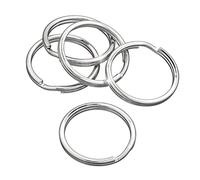 30mm Key Ring/Split Rings Silver Findings (Pack of 5)