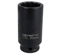 30mm Metric 1/2" Drive Deep Rear Hub Axle Nut Socket 12 Sided Bi-Hex