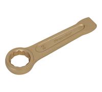 30mm Ring End Slogging Spanner - Non-Sparking - Short Profile Striking End