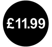 30mm Price Stickers Pack of 100 - Black - £11.99