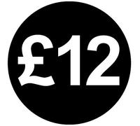 30mm Price Stickers Pack of 100 - Black - £12