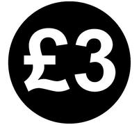 30mm Price Stickers Pack of 200 - Black - £3