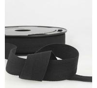 30mm Pure Cotton Herringbone Twill Tape Binding 37 Colours 1 2 4 8+ Metres 304D, 014 Black, 2 Metres