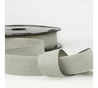 30mm Pure Cotton Herringbone Twill Tape Binding 37 Colours 1 2 4 8+ Metres 304D, 031 Light Silver Grey, 4 Metres