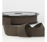 30mm Pure Cotton Herringbone Twill Tape Binding 37 Colours 1 2 4 8+ Metres 304D, 056 Dark Brown, 1 Metre