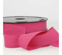 30mm Pure Cotton Herringbone Twill Tape Binding 37 Colours 1 2 4 8+ Metres 304D, 073 Cerise Pink, 1 Metre