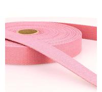 30mm Pure Cotton Webbing 2mm Thick Bag Strap Handle 31 Colours 1 2 4 Metres 248D, 077 Dusky Rose Pink Antique, 1 Metre
