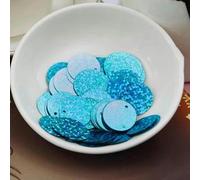 30mm PVC Round Loose Sequins Multicolor Multiple Sizes Sewing Craft Garment Accessories(Light blue,30FR.1)