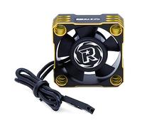 30mm RC Motor Cooling Fan,28000RPM ESC Cooling Fan for 1/8 1/10 1/12 Scales RC Car 540 550 Brushlees Motor (Black Gold)