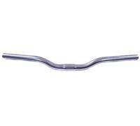 30mm RISE CHROME MTB TREKKING BIKE SEMI RISE HANDLEBARS 500mm SATIN SILVER NEW