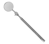 30mm round Extendable Inspection Mirror Stainless Steel Swivel Tool | Telescoping Handle Reaches Confined Spaces, Corrosion Resistant, for Technicians Inspecting Machinery, Pipes, Ducts