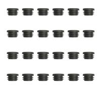 30MM Round Plastic Plugs,Round Plastic End Caps in 24pcs,Chair Leg Pipe Tube Insert Blanking Cover,End Cover Caps for Furniture,Tables,Chairs