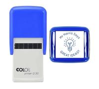 30mm Round Self-Inking Rubber Stamp - Perfect for Teachers, School, and Education Use - Personalised and Custom Made Design (Ideas)