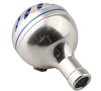 30MM silver blue, Fishing Reel Rocker Knob Handle for Daiwa Power Handle - Cold-Forged Aluminium Alloy, Anodised Finish, Compatible with 30mm/35mm/38mm Spool Sizes - Precision Stainless Steel Bearings