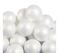 30mm Solid Polystyrene Balls Craft Balls Styrofoam Craft Candy Sweet Tree Poly Decoration Craft Kids Crafts Smooth High Density Spheres (25 Balls)
