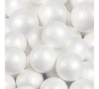 30mm Solid Polystyrene Balls Craft Balls Styrofoam Craft Candy Sweet Tree Poly Decoration Craft Kids Crafts Smooth High Density Spheres (50 Balls)