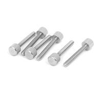 Sourcingmap Computer PC Case M4 x 30mm Stainless Steel Flat Head Knurled Thumb Screw 6pcs