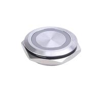 30MM Stainless Steel short Self-Reset Momentary Push Button Switch 3V 5V 12V 220V IDGTTLDF(BLUE LED_3-9V(5V))