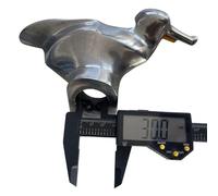 (30mm Straight Hole) Tire Changer Duck Head, Attachment Duckhead for Tyre Changing Machine, Replacement Duckbill, Mount Demount Tool, Stainless Steel Accessory