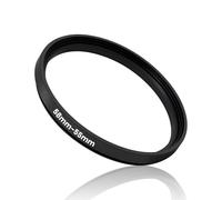 30mm to 25mm Step Down Ring Adapter, Metal Lens Filter Adapter Ring Connector Fits 30mm Lens to 25mm UV/ND/CPL Filters & Hoods Black Surface Stepping Rings for DSLR & Mirrorless Cameras (58-55mm)