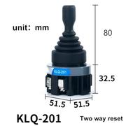 30mm Toggle Rocker Cross Switch 2 Way 4 Way Self Locking Reset for KLQ-201 KLQ-402 with Silver Contacts Thick Copper Parts High Conductivity and Thermal Stability for Industrial Use